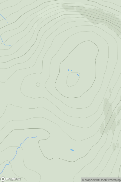 Thumbnail image for Meall a' Bhuirich [Loch Broom to Strath Oykel] showing contour plot for surrounding peak
